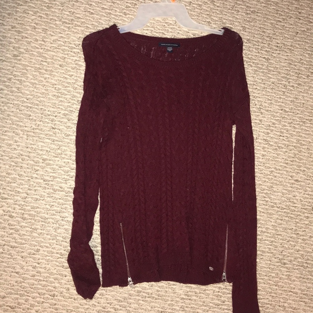 Burgundy sweater